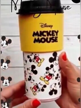 Disney Mickey Mouse  Eco To Go - 16 oz Travel Coffee Mug with Seal